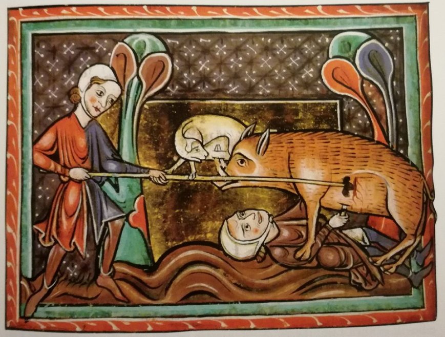 Il cinghiale di Adelchi, che mangiava come un leone